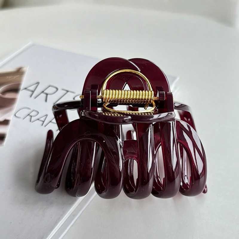 French Large Hollow Out Hair Claw Clips Crab Clamps Women Girls Ponytail Big Acrylic Hair Barrettes Hairpin Hair Accessories Fas H260328