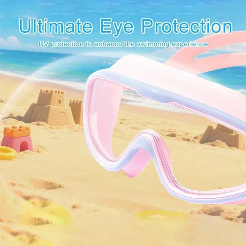 Childrens swimming goggles Anti-fog and Anti-ultraviolet wide-angle swimming goggles waterproof childrens pool glasses Z260328