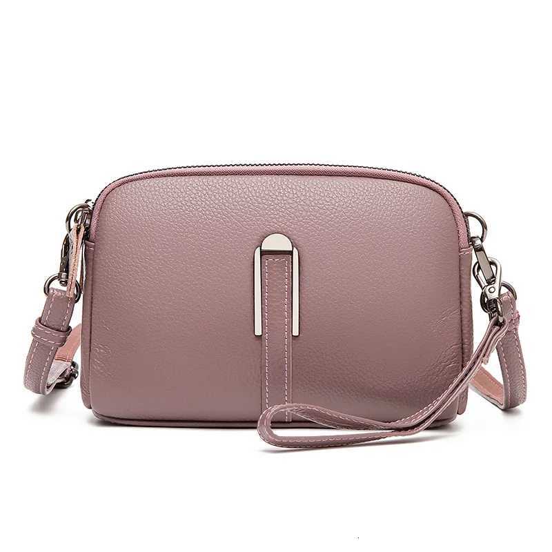 100 Genuine Leather Shoulder Bags For Women Rectangle Small Crossbody Luxury Designer Handbag Female Messenger Pocket C260327