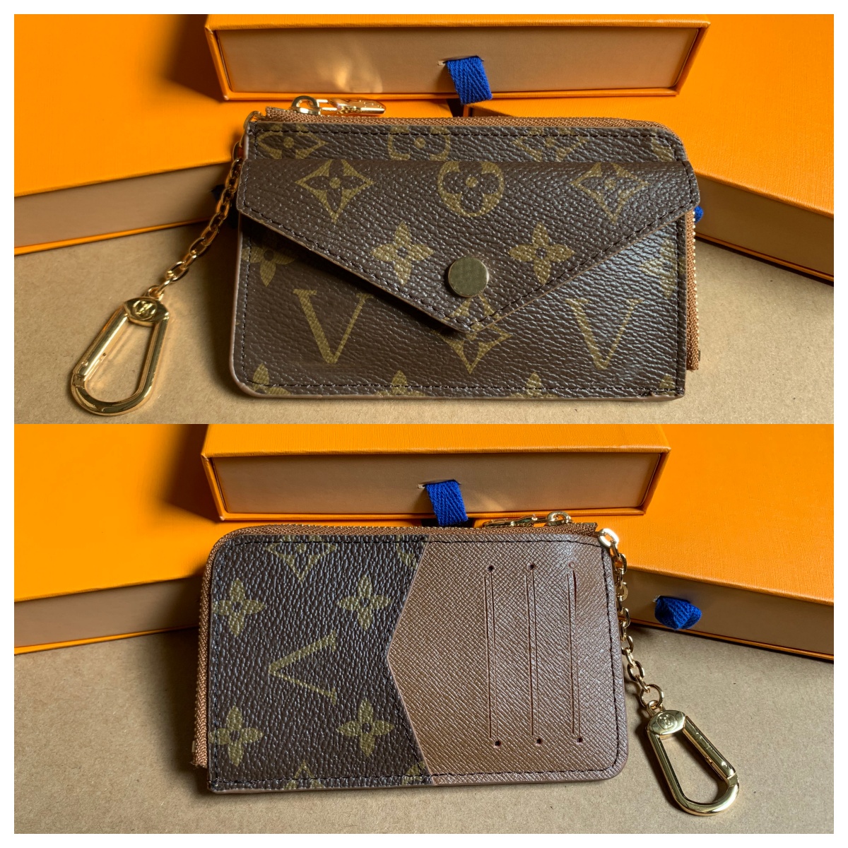 Hot New M69431 CARD HOLDER RECTO VERSO Designer Fashion Hot Womens Mini Zippy Organizer Wallet Coin Purse Bag Belt Charm Key Pouch Pochette Accessoires