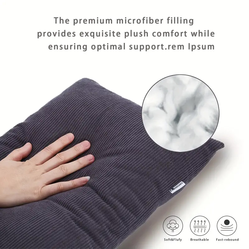 Wholesale portable lightweight cotton travel folding pillow suitable for camping and hiking