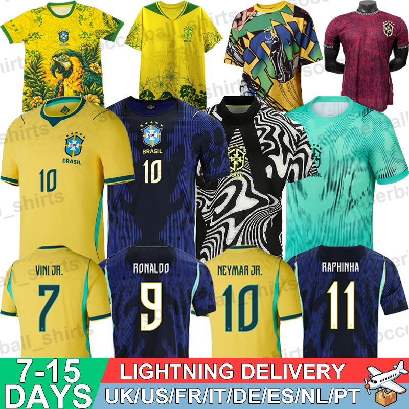 Brazil Jerseys Football Soccer Jerseys World Cup 2026 Retro Football Shirts Tops Kits Men Kids Women Fans Player 3XL 4XL