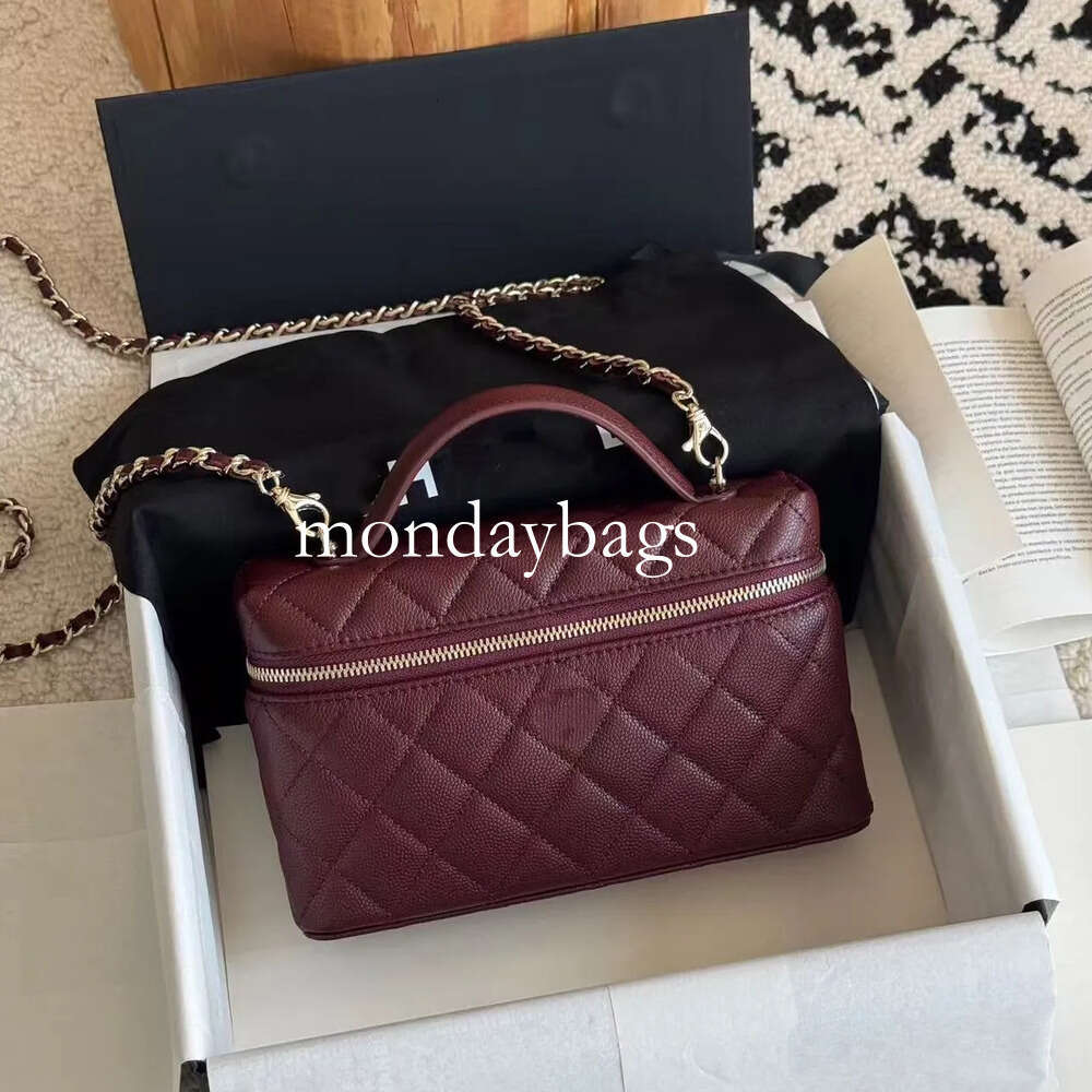 10a designer bag luxury bag sac makeup bag vanity bag Lunch box Top quality genuine leather double zipper shoulder Handbag Fashion bag crossbody designer bags women