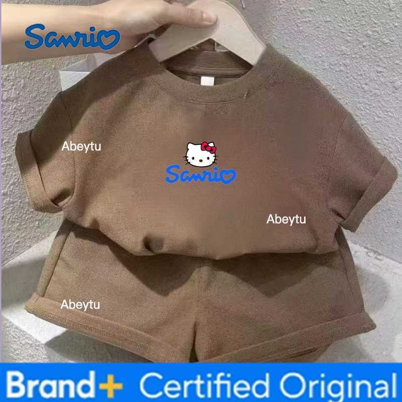 Sanrio Summer Baby Clothes Set Kid Girls Cartoon Printed Short Sleeve T-Shirts Top And Shorts Bottom 2 Pieces Suit Children Tracksuits H2603281
