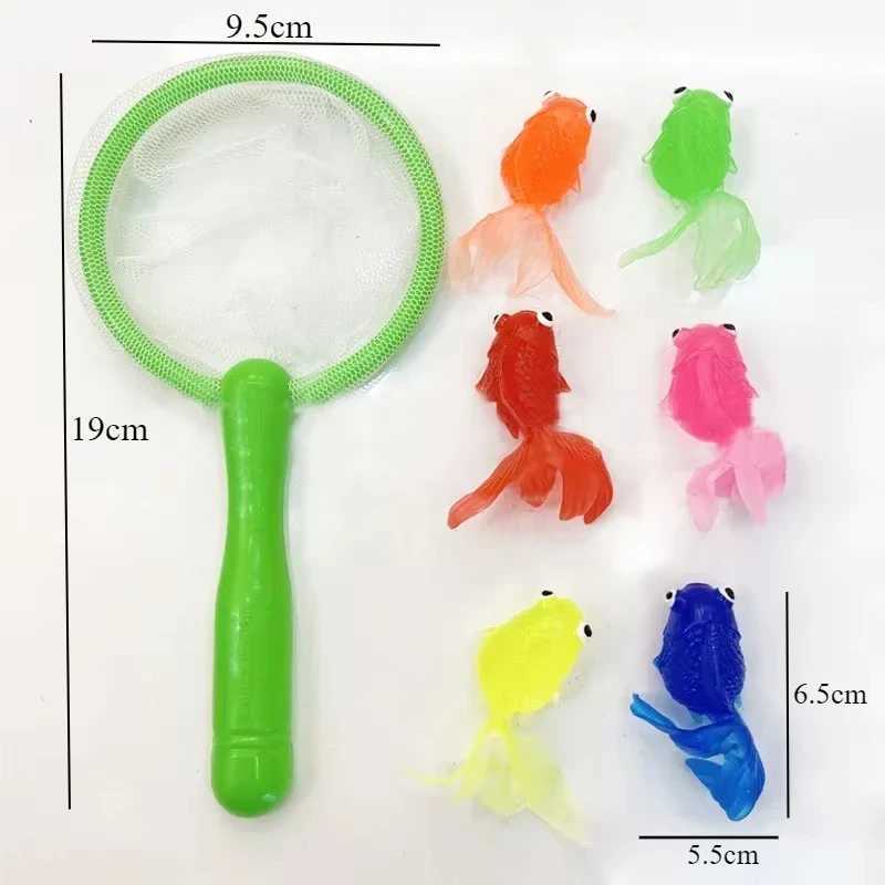 Childrens Bathtub Swimming Floating Simulation Goldfish Model Soft Rubber Marine Life Water Puzzle Parent-Chil Toy Gift Z260328