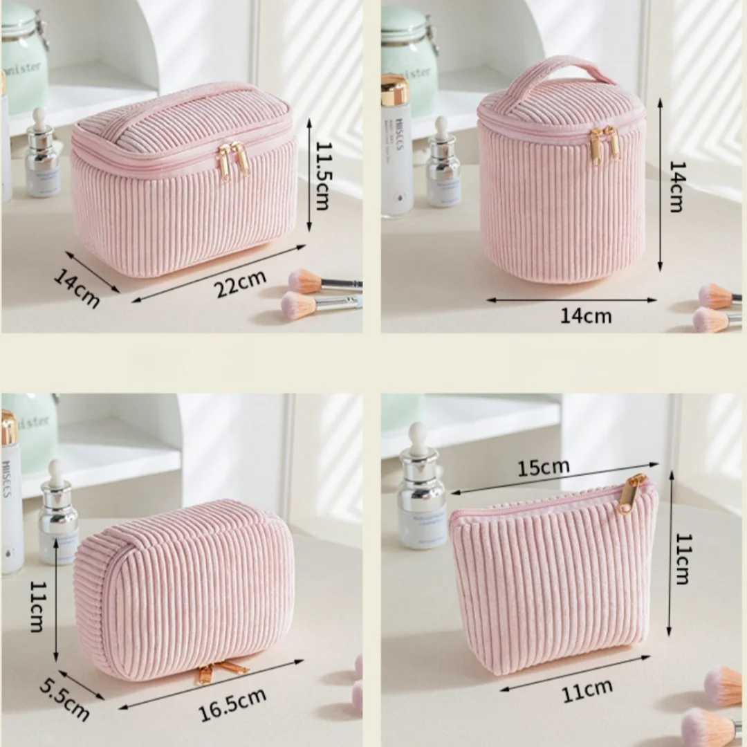 4Pcs Comestic Bag Make Up Storage Organizer Puffy Makeup Bag Comestic Pouch for Travel Portable Velet Large Toiletry Bag Organiz D260328