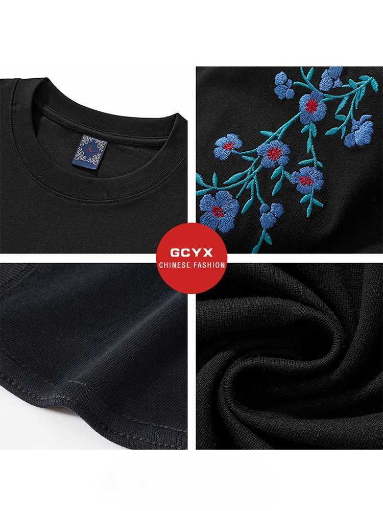 Embroidery T Shirt Men Phoenix Vintage Graphic Tees Harajuku Cotton Short Sleeve Chinese Hip Hop T Shirt Women Summer Fashion C260326