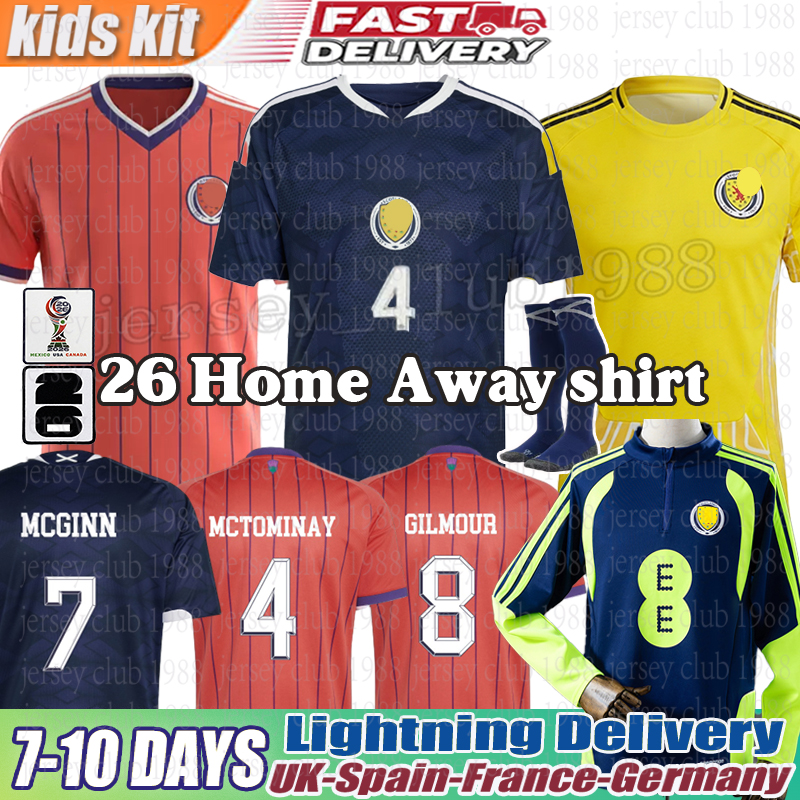 scotland world cup 2026 TIERNEY ROBERTSON jersey CHRISTIE McGREGOR McGINN McKENNA Soccer Jerseys men kids kit scotland scotland football shirt 2026 gk kit