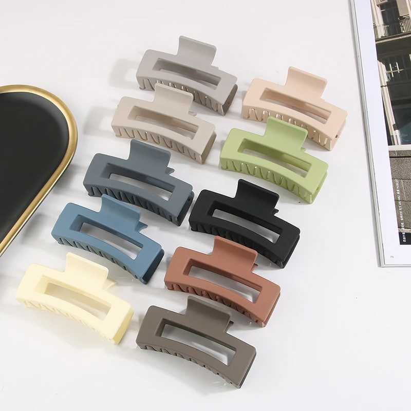 85cm 105cm Large Square Matte Hair Claw Clip Non Slip Solid Color Shark Hair Clip for Women Girls Hair Accessories H260328
