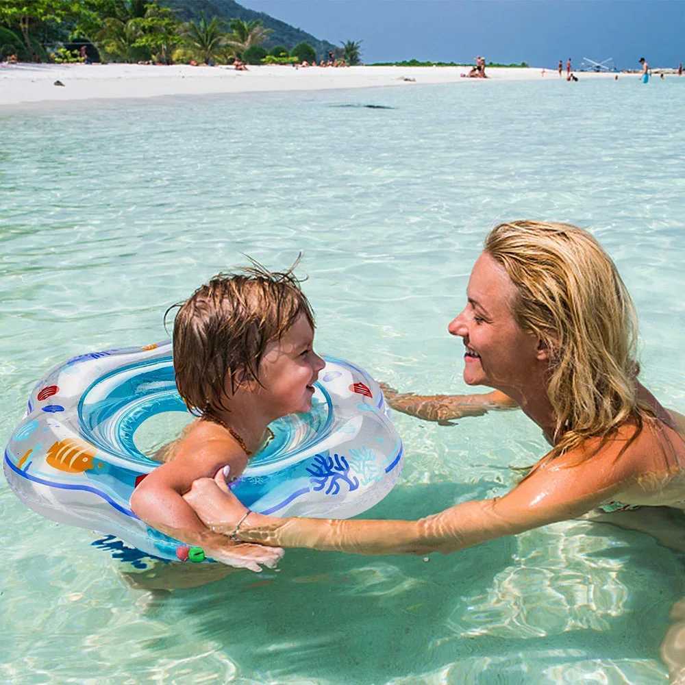 Baby Swimming Ring Float with Double Airbag Safety Seat Inflatable Infant Swim Ring Toy Kid Pool Bathtub Accessories Water Sport Z260328