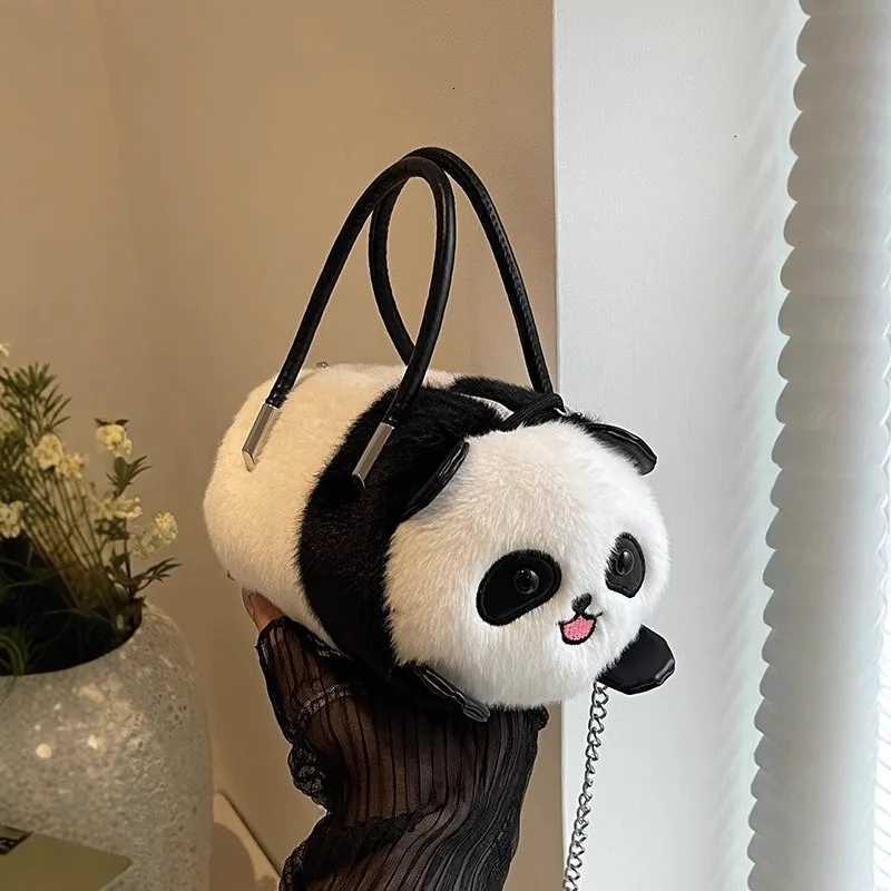 Plush Panda Crossbody Bag Cute Capibala Chain Fashion Handbag Girl Shoulder Doll Bag C260327