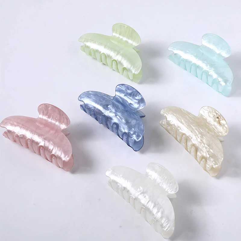 Vintage Hair Clips for Girls Claw Clip New Marble Textured Barrette Crab Hair Clips for Women Acrylic Hair Clip Hair Accessories H260328