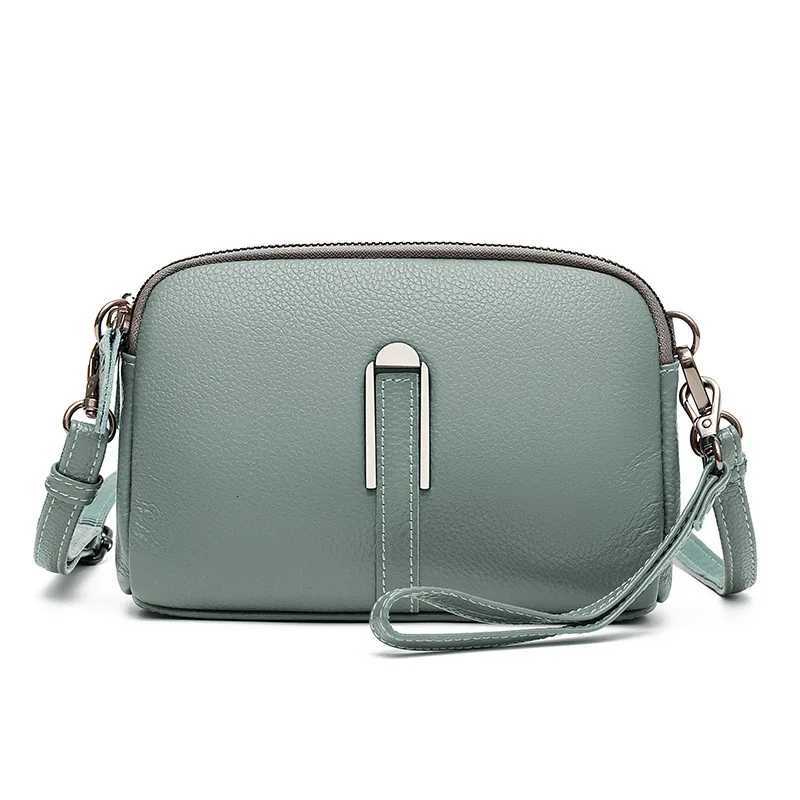 100 Genuine Leather Shoulder Bags For Women Rectangle Small Crossbody Luxury Designer Handbag Female Messenger Pocket C260327