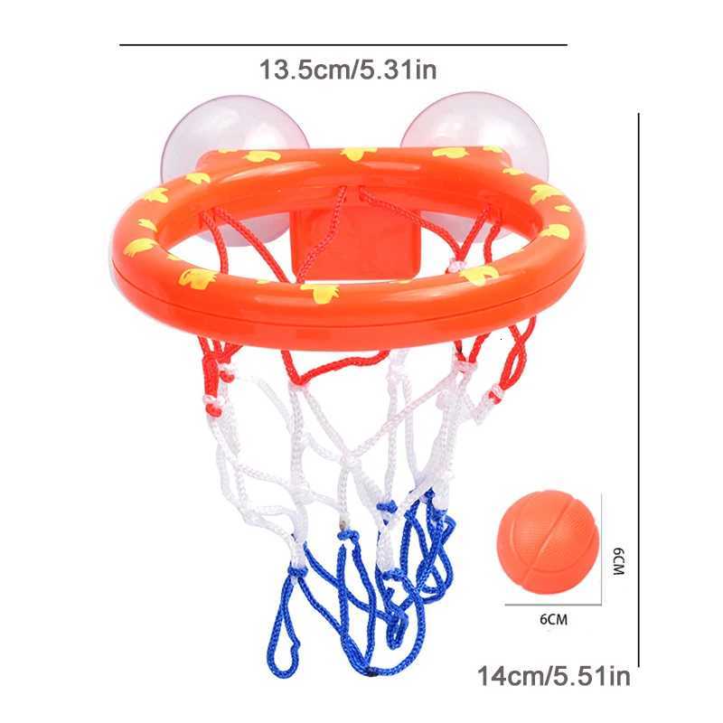 Baby Bath Toy Mini Shooting Basket Frame Toys Bathtub Shooting Basketball Play Water Game Toy Set with 3 Balls for Kids Children Z260328