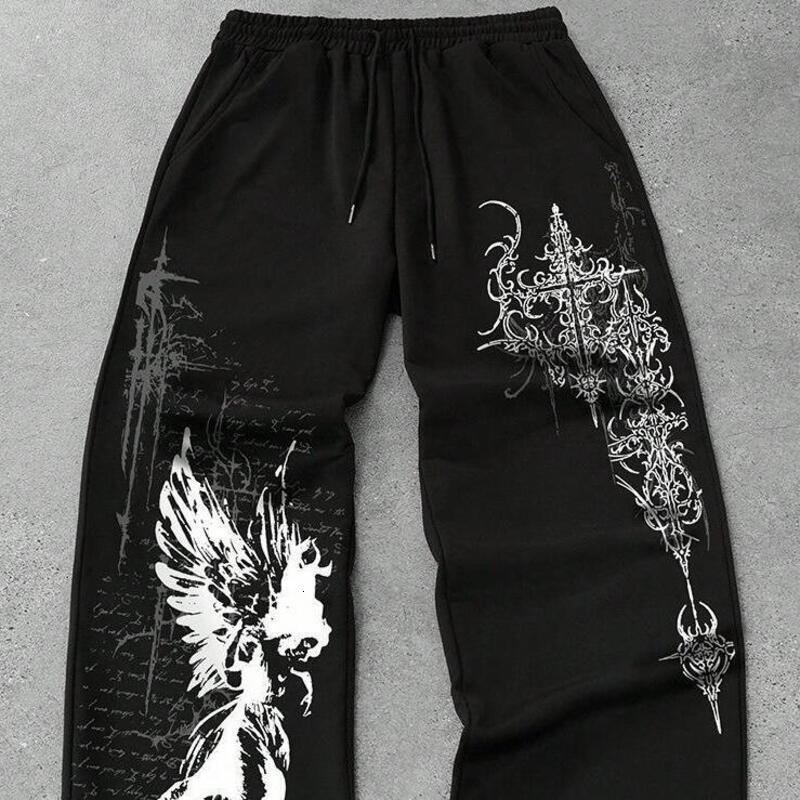 Men's pants Luxury Jeans Casual Pants Loose Fit Hip-Hop Style Trendy Versatile Street wear Trousers printed Fashion Pants Men's Clothing Dai