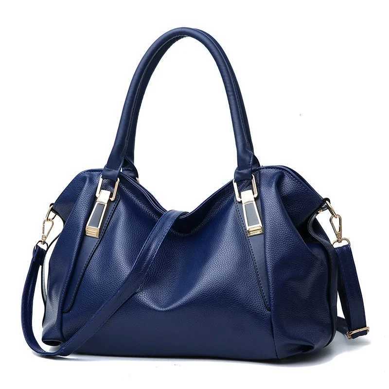 Classic Womens Soft PU Leather Handbag Large Capacity Female Shoulder Tote Bag with Crossbody Strap for Daily Use C260327