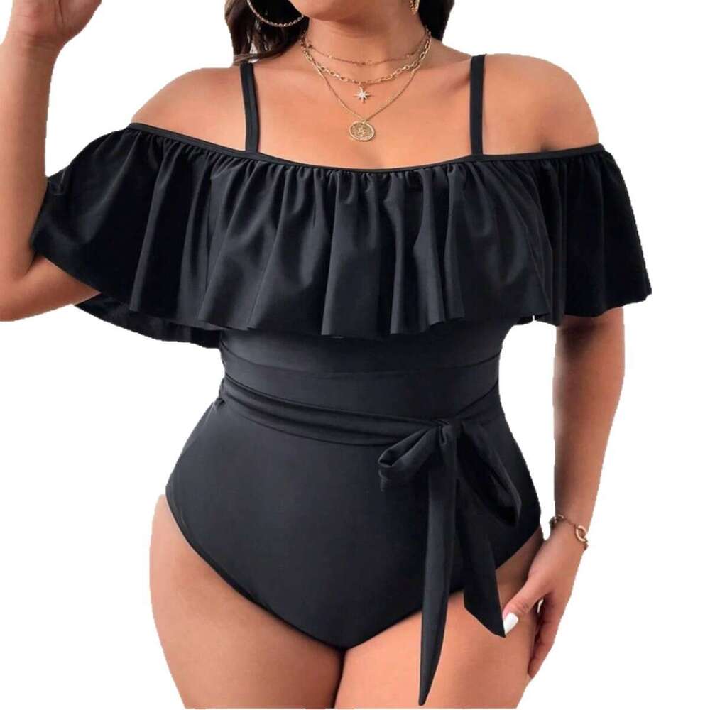 Swimwear designer womanswimsuits designer womens New one-piece swimsuit with straps for women, solid color, backless swimwear, plus size for curvy