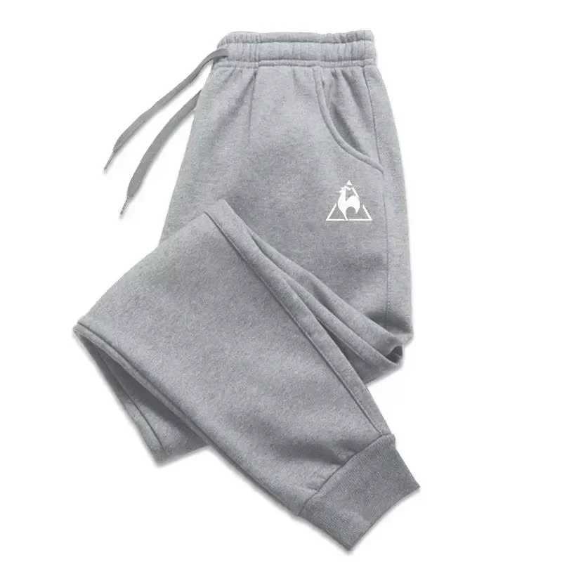 Mens fleece casual pants for spring and autumn sporty running pants fashionable Harajuku street style sizes S-3XL M260328