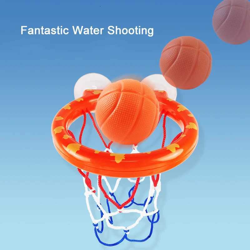 Baby Bath Toy Mini Shooting Basket Frame Toys Bathtub Shooting Basketball Play Water Game Toy Set with 3 Balls for Kids Children Z260328
