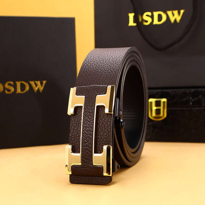 High Quality Leather Belt Luxury Belt Men Belt Automatic Belt Casual Business Belt Can Be Paired With Jeans Chunjinqiuli