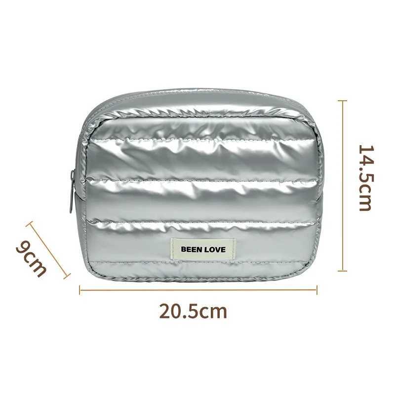 Korean solid color versatile simple portable cosmetic bag high sense large capacity portable cosmetics storage bag fashion trave D260328