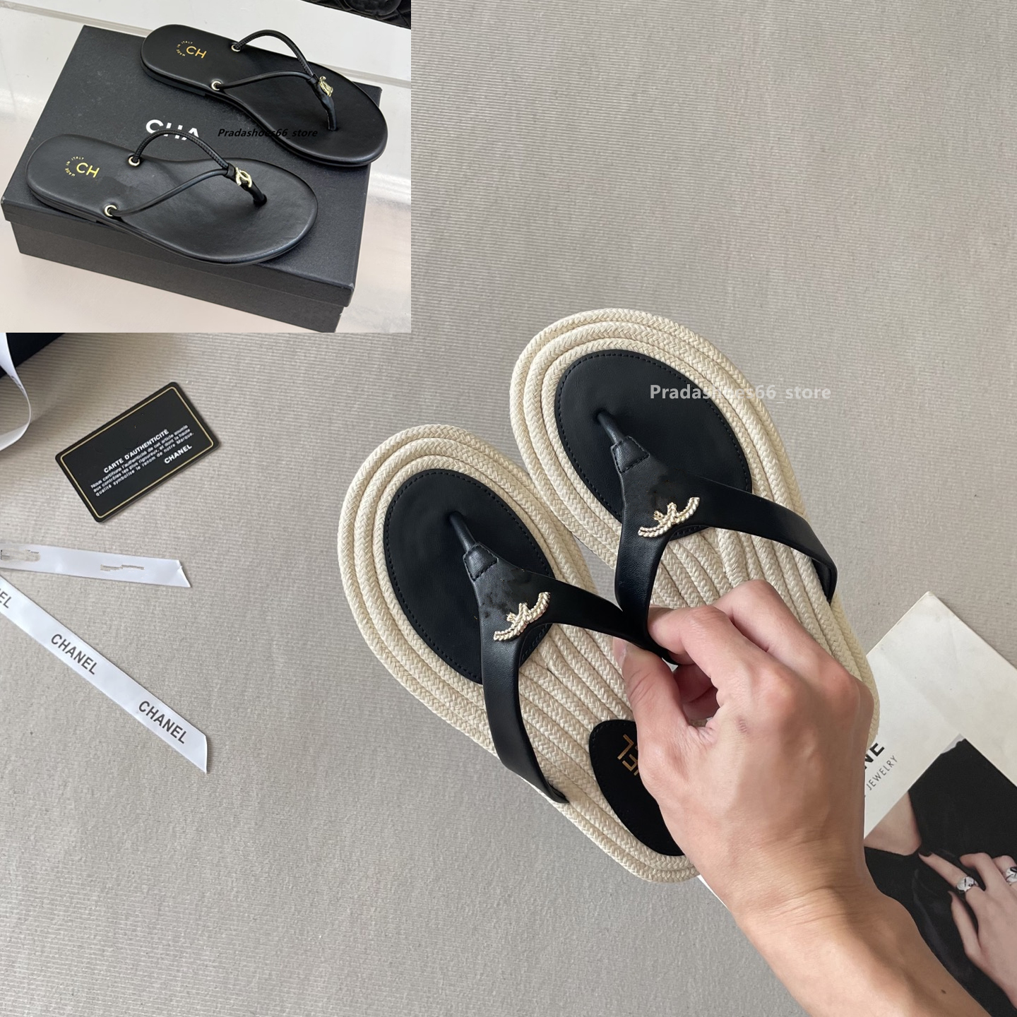 Paris Brand designer Women Sandals 2026 Summer Outdoor Beach Flip-flop Slide Solid Fashion thong Sandals Women Flats strap Casual Ladies Shoes chan slippers flap cc