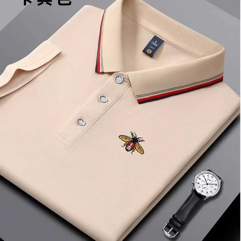 Embroidered New Mens Business Casual Short Sleeved Polo Shirt Fashionable Breathable Comfortable and Versatile Top C260326