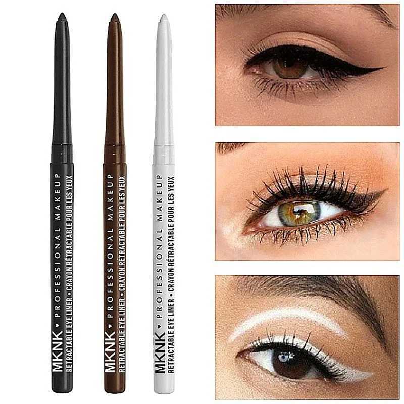 Waterproof Black Eyeliner Pencils Smudge-Proof Long-Lasting Beginner-Friendly Eye Makeup High Pigment Black White Eye Liner Pen H260328