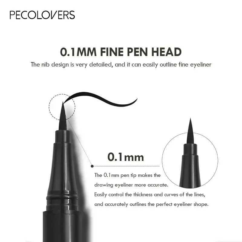 3PCS/1Set Durable Liquid Eyeliner Sweat-resistant Formula Black Quick-drying Create The Perfect Eye Makeup H260328