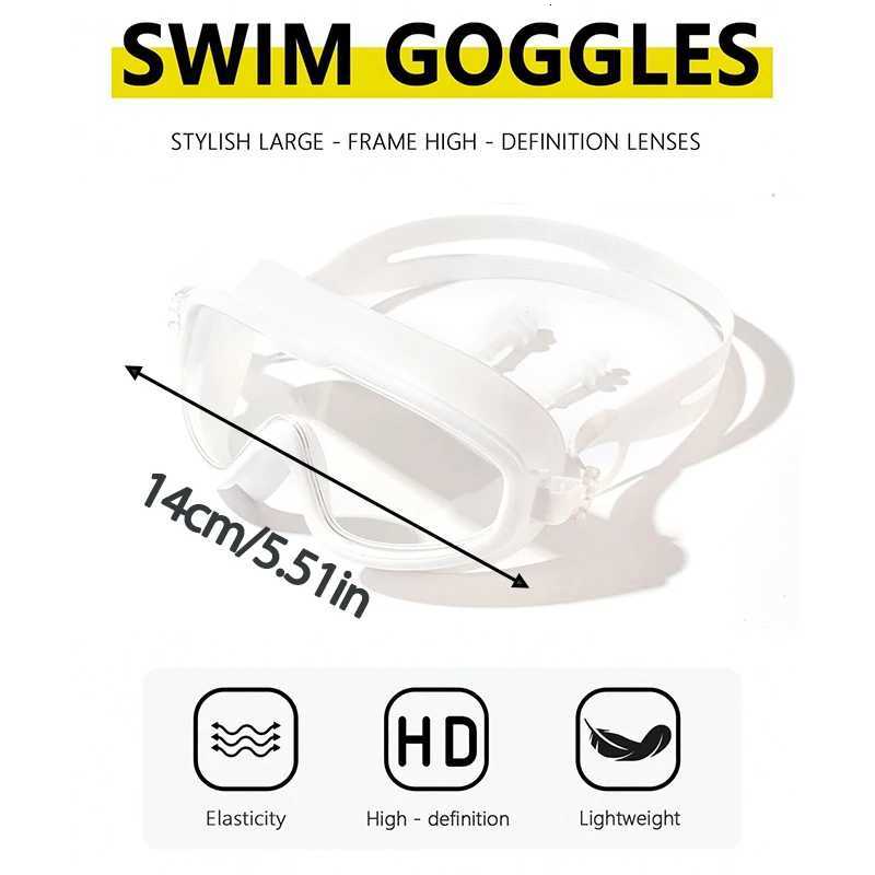 Childrens swimming goggles Anti-fog and Anti-ultraviolet wide-angle swimming goggles waterproof childrens pool glasses Z260328