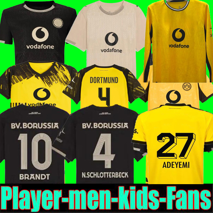 Dortmunds Sondertrikot 100 Jahre Rote Erde 26 27 Soccer Jerseys BVBs 2026 SABITZER Football Shirt ADEYEMI BRANDT All Black MOUKOKO MALEN JOBE Men Borussias Trikots