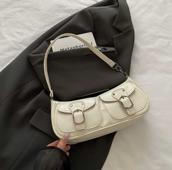 Korean style fashion commuting small bag 2025 new summer simple casual single shoulder small square bag small batch underarm bag H260328