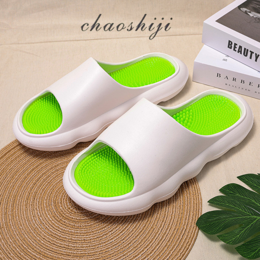 Fashion Gifts Design Women's Slippers Comfortable EVA Slides Sandals Fashion Thick Bottom Massage Slippers Non Slip Solid Slide Daily Outfit 8818 - view 3