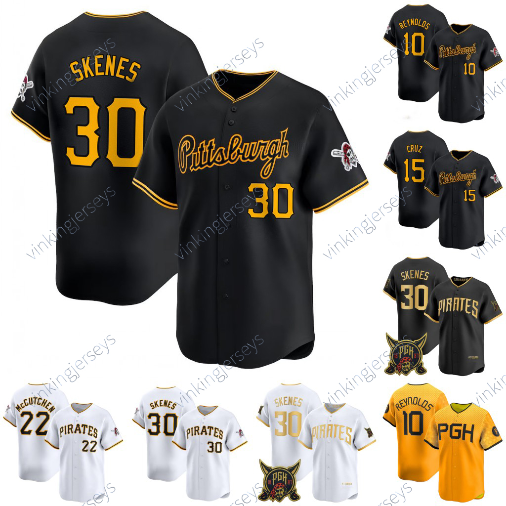 Pittsburgh 2026 Piratess Jerseys Paul Skenes McCutchen Bryan Reynolds Oneil Cruz Roberto Clemente Mitch Keller Nick Gonzales Dave Parker men Stitched