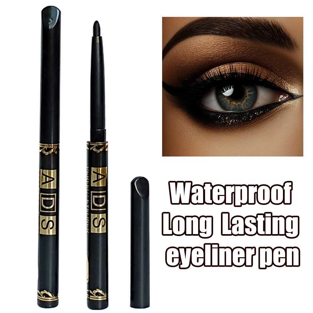 2Pcs Waterproof Black Brown Eyeliner Pencils-Smudge-Proof Long-Lasting Beginner-Friendly Smooth High Pigmented Punk Eye Makeup H260328