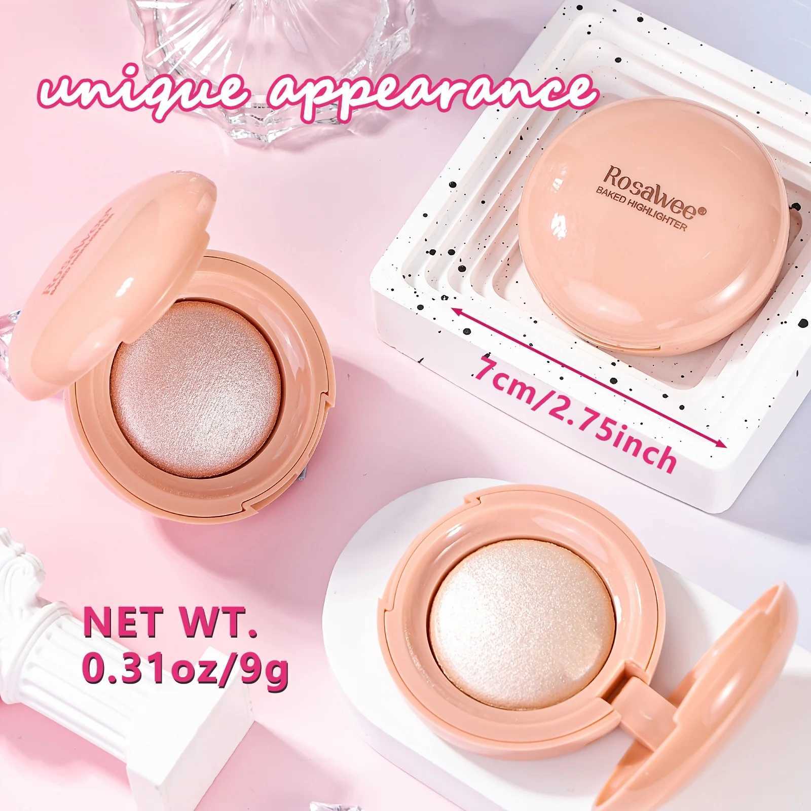 Face Highlighter Palette High Glossy Face Illuminator Palette Natural Glow Finish Pearl Shimmer Smooth Baked Powder H260328