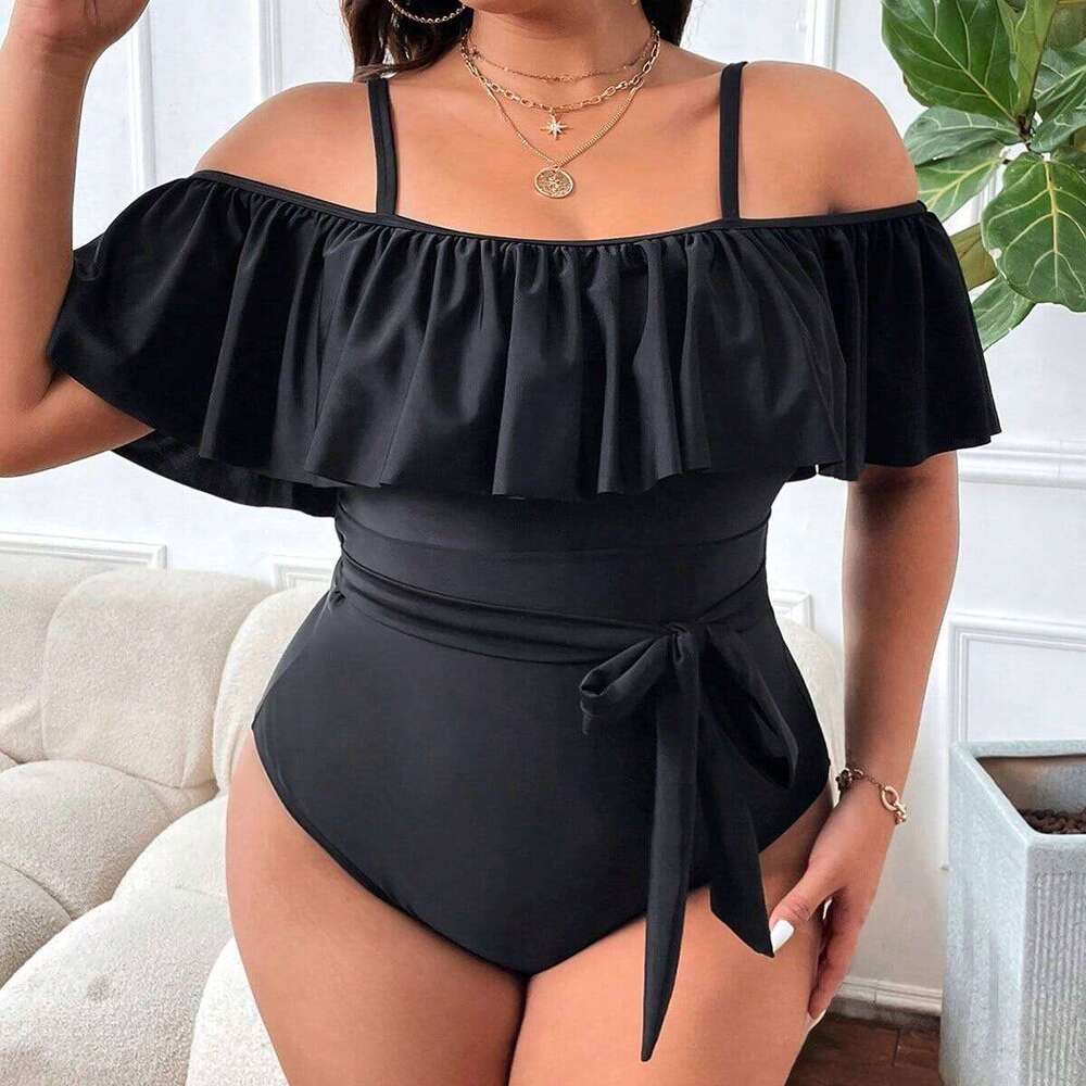 Swimwear designer womanswimsuits designer womens New one-piece swimsuit with straps for women, solid color, backless swimwear, plus size for curvy