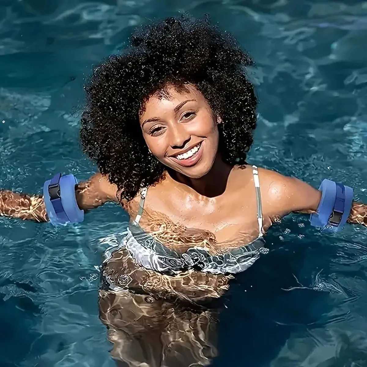 2pcs Foam Swimming Floating Rings Solid Color Ankles Arms Floats With Quick Release Buckle Swim Training Equipment Z260328