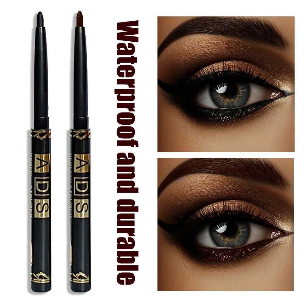 1Pc Black Coffee Waterproof Eyeliner Pencil Long Lasting Easy To Wear Eye Liner Gel Matte Quick Drying Eyeliner Pen Eye Makeup H260328