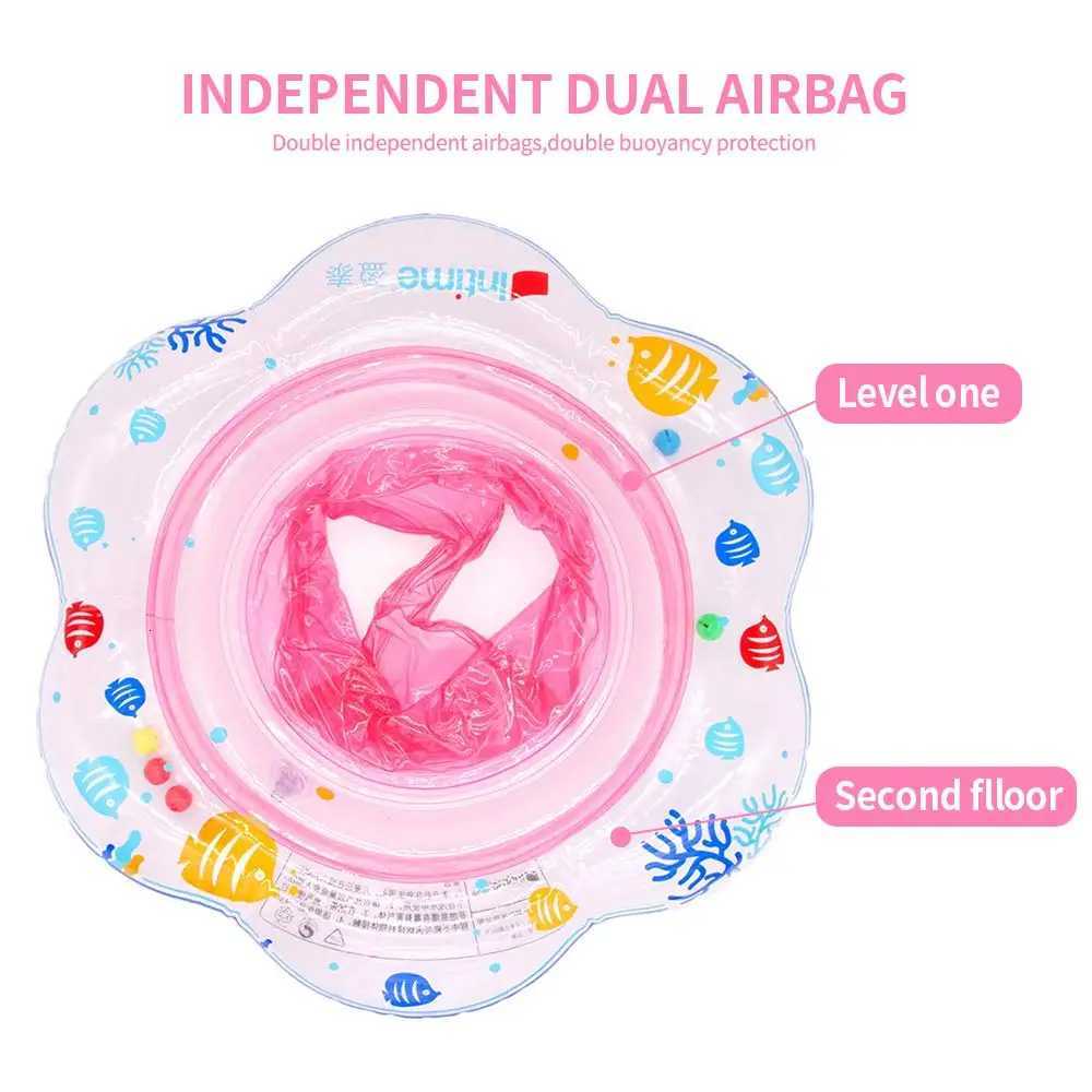 Baby Swimming Ring Float with Double Airbag Safety Seat Inflatable Infant Swim Ring Toy Kid Pool Bathtub Accessories Water Sport Z260328