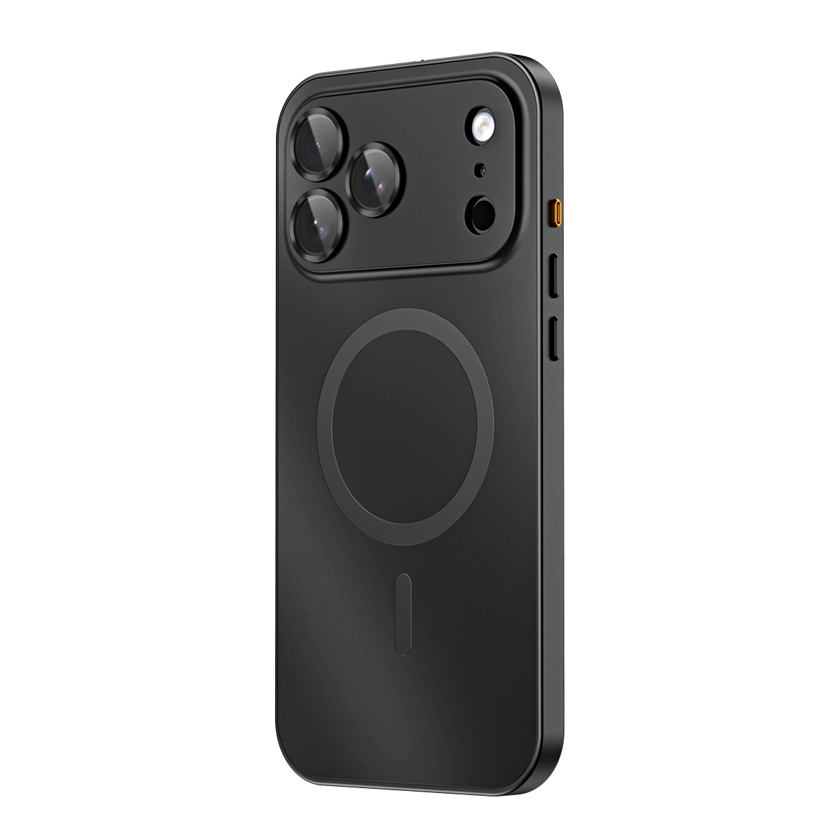 Aluminum Alloy Magnetic Snap Buckle Phone Case For iPhone 17 Pro Max MagSafe Compatible Lens Film Protection Shockproof Anti Fingerprint Skin Friendly