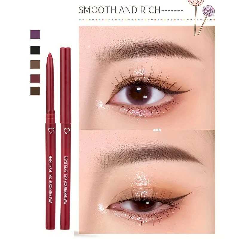 6 Color Waterproof Eyeliner Gel Pen Long Lasting Quick Drying Smooth Makeup Beauty Eyeliner Stamp Eye Pencil Cosmetics H260328
