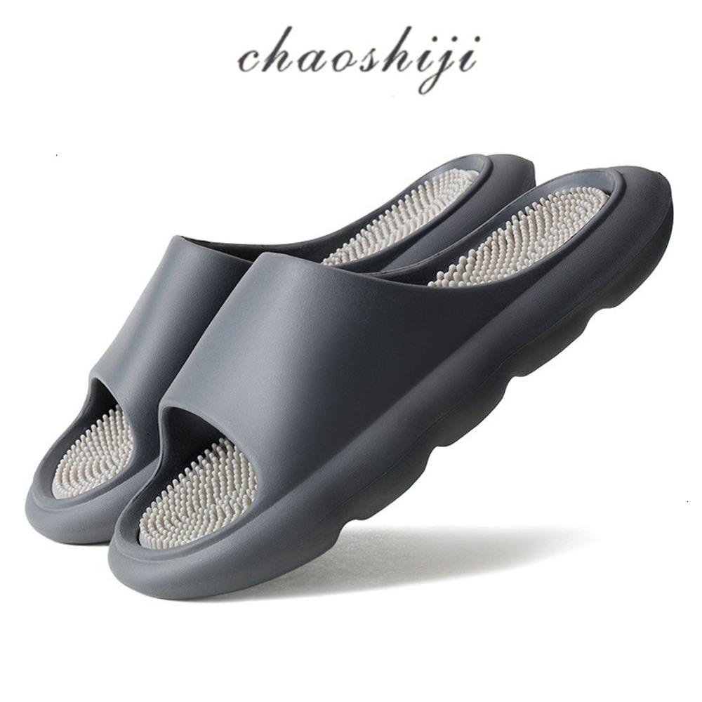 Slippers Thick Sole Acupressure Massage Slippers EVA Slides For Home Sandals Open Toe Slides Non Slip Solid Fashion Gifts Slide 8818A-1 - view 3
