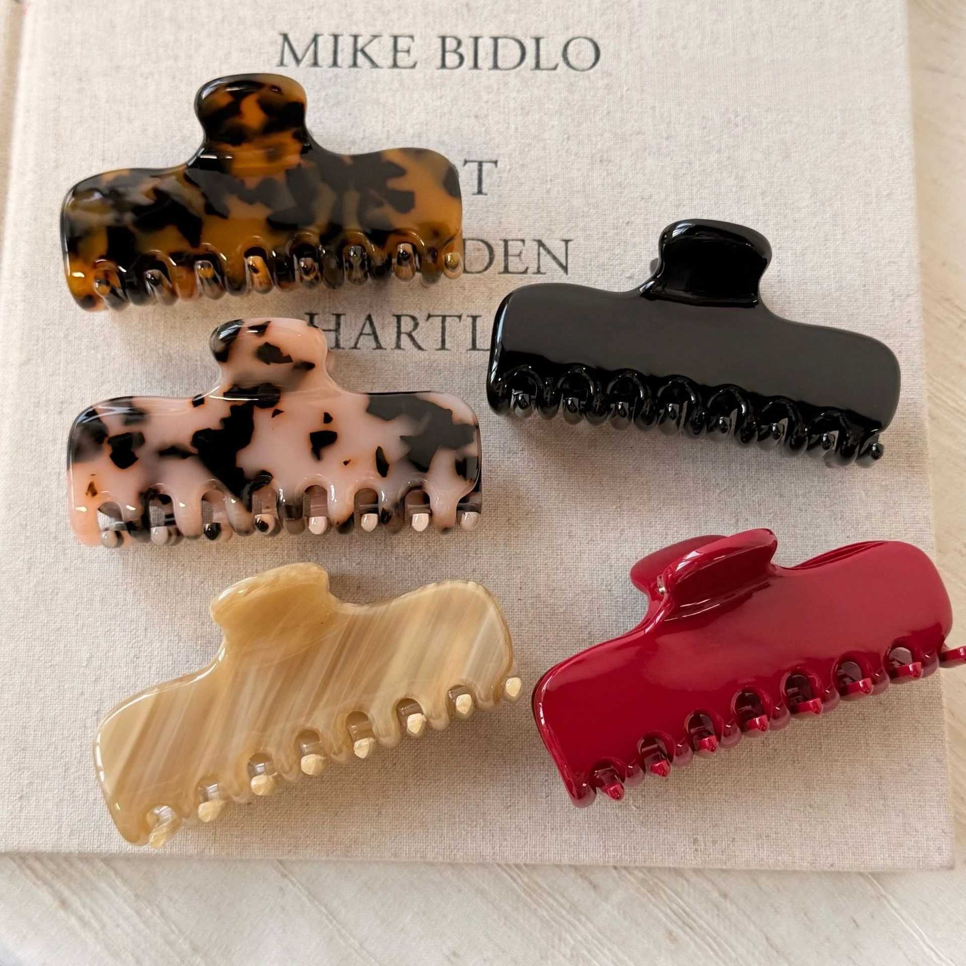 NEW 95CM Large Tortoiseshell Color Acetate Hair Claw French Retro Claw Clips Crab Hair Clips for Women Girls Hair Accessories H260328