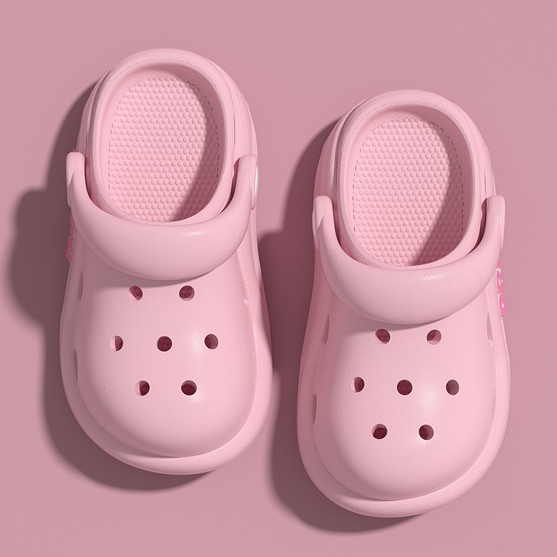 Men Women Non-slip Slippers Solid Slide Suitable Children Outdoor Sandals Breathable Eva Shoes Thick-soled Garden Shoes Free shipping Size 24-41