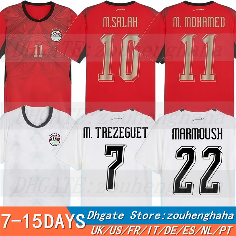 26 27 Egypt Soccer Jerseys 2026 2027 Home Away Fans Player Men kids Football Shirt Kit M.SALAH MARMOUSH M.TREZEGUET IBRAHIM M.ATEYA N.MAHER ZALAKA A.KOUKA