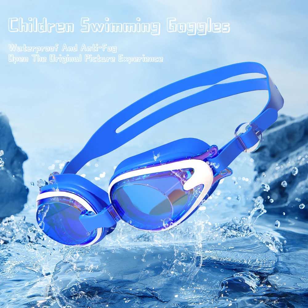 JSJM New Children Swimming Goggles Anti-Fog Anti-UV Swimming Goggles Silicone Adjustable Professional Swimming Goggles Unisex Z260328