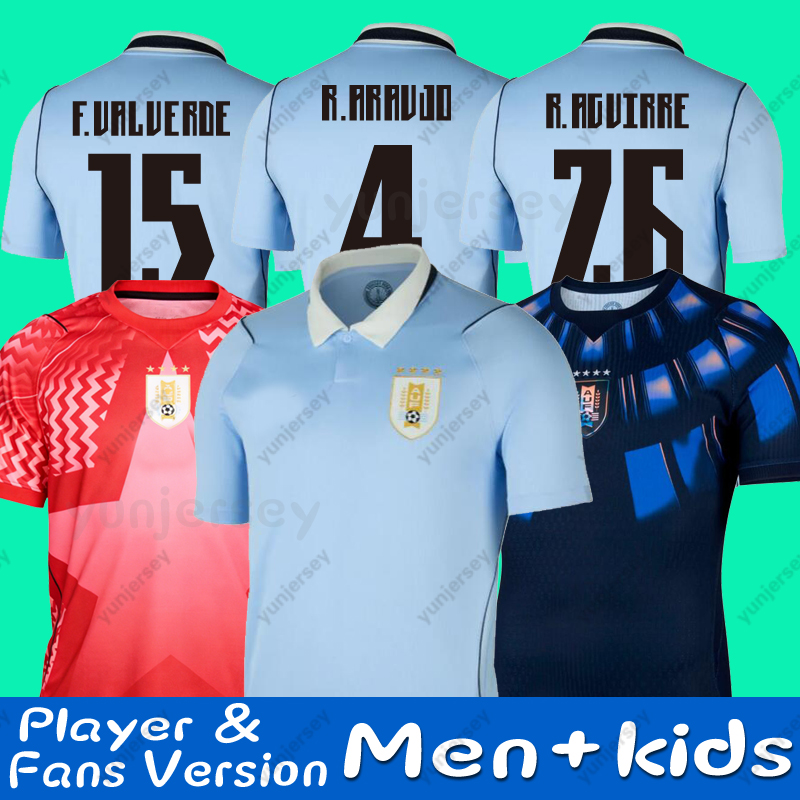 2026 uruguay Jersey F. VALVERDE N.DE LA CRUZ R.BENTANCUR Soccer Jerseys UGARTE L.SUAREZ D.Nunez M.ARAUJO R.ARAUJO J.M.GIMENEZ F.TORRES Jerseys 2026 Football Shirts kids kits