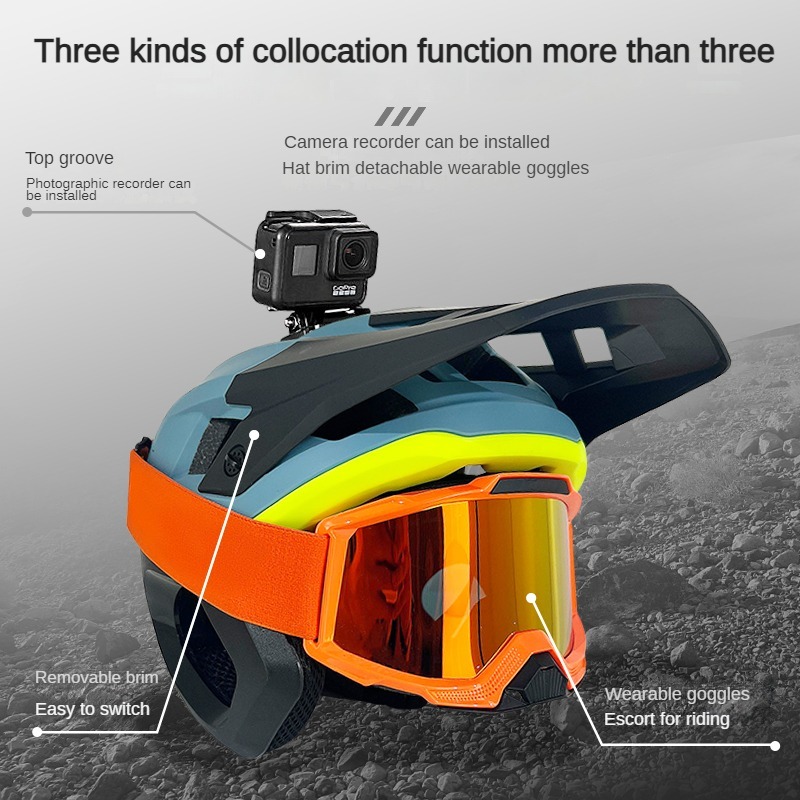 Mountain Bike Helmet Lightweight Downhill MTB Helmet Shockproof Safety Helmet for Enduro BMX Racing