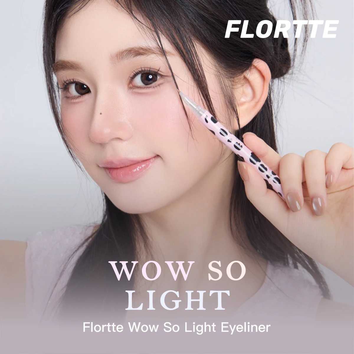 FLORTTE Liquid Eyeliner Pen Long-lasting Waterproof Smudge-proof for Natural Eye Makeup H260328